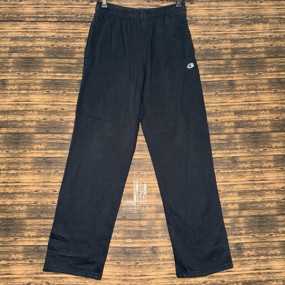 Champion Sweatpants Wide Leg Men's Size Small Black